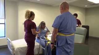 Physical Therapy Transfer Training  How To Transfer From Wheelchair To Bed [upl. by Marih]