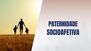 Paternidade socioafetiva [upl. by Elleirad]