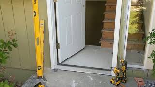 Jeld Wen Front Door Installation  Really crappy products and craftsmanship PART 1 [upl. by Gathard]