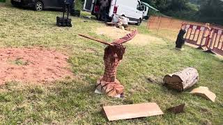 A fabulous range of wooden sculpture at Caerleon festival 2024 [upl. by Witha]