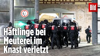 Gefängnismeuterei Polizei stürmt Knast in Thüringen  JVA Untermaßfeld [upl. by Letta]